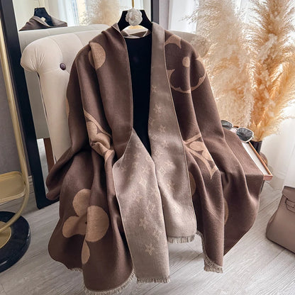 Donella Pashmina Scarf Brown