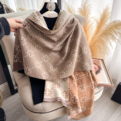 Arianna Pashmina Scarf Brown