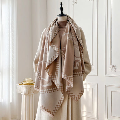 Piona Pashmina Scarf Khaki