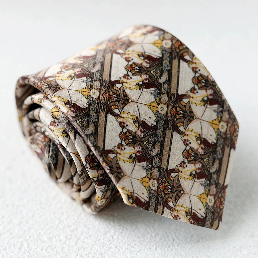 Men's Tie Horse Brown