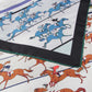 Horse Race Navy Double Print Scarf / 90cm