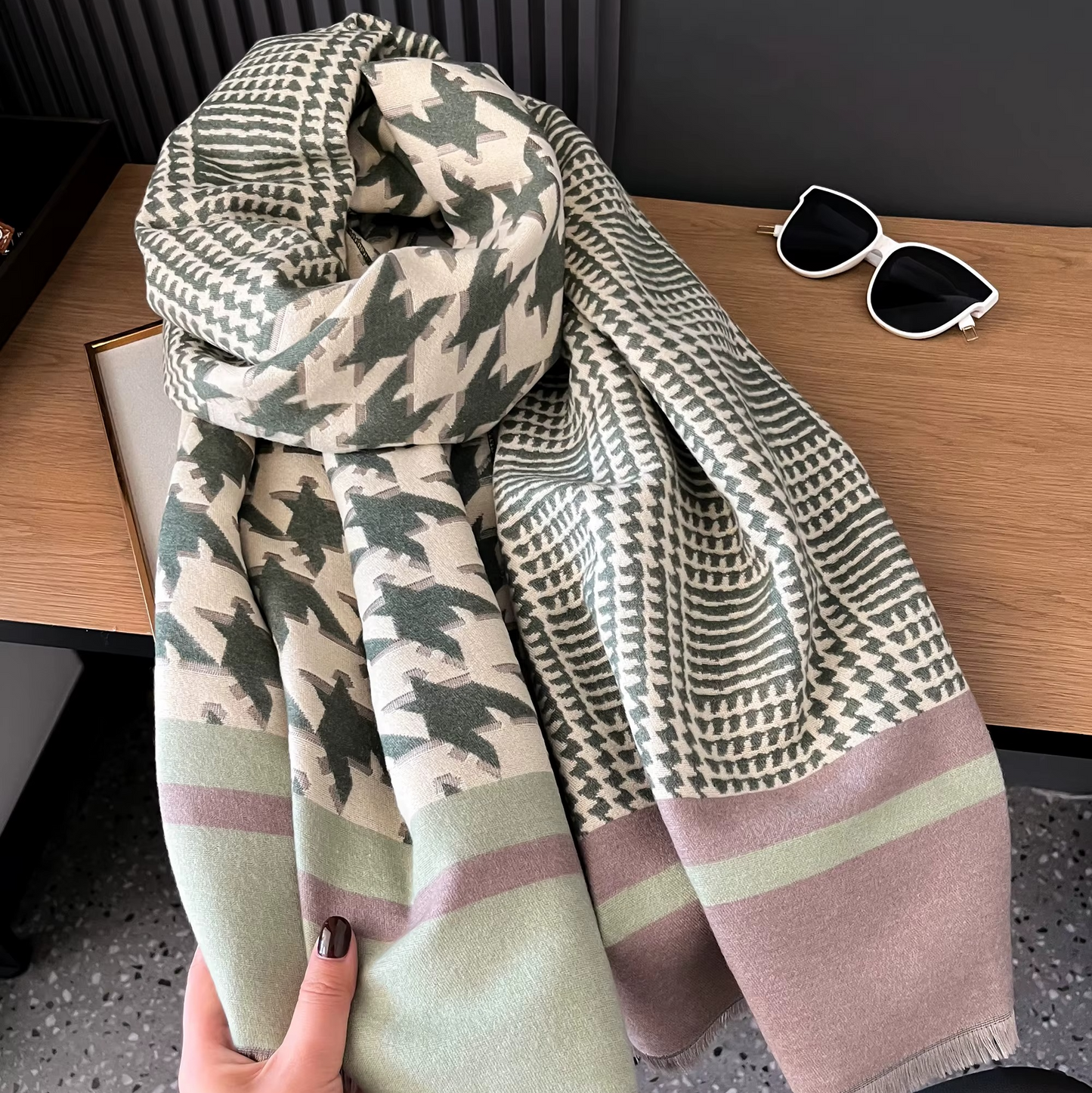 Cita Pashmina Scarf Green
