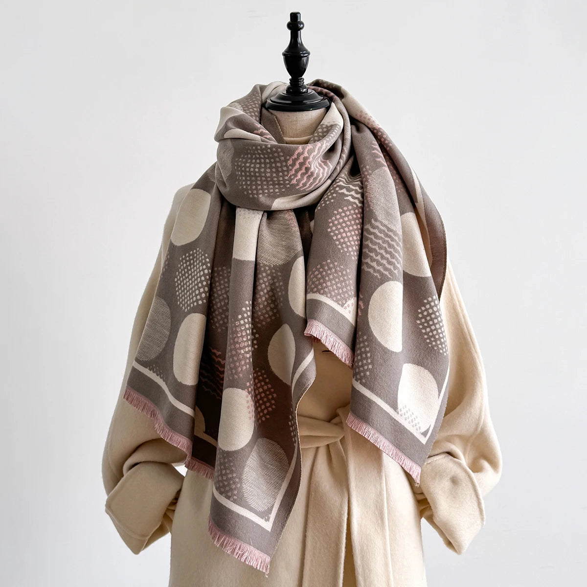 Ciretta Pashmina Scarf Khaki