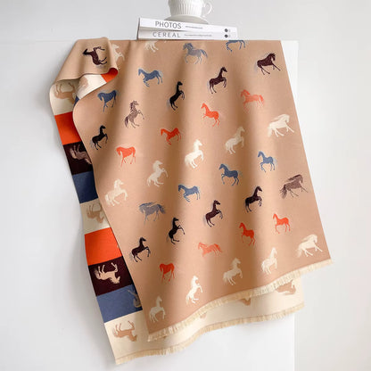 Sabine Pashmina Scarf Khaki