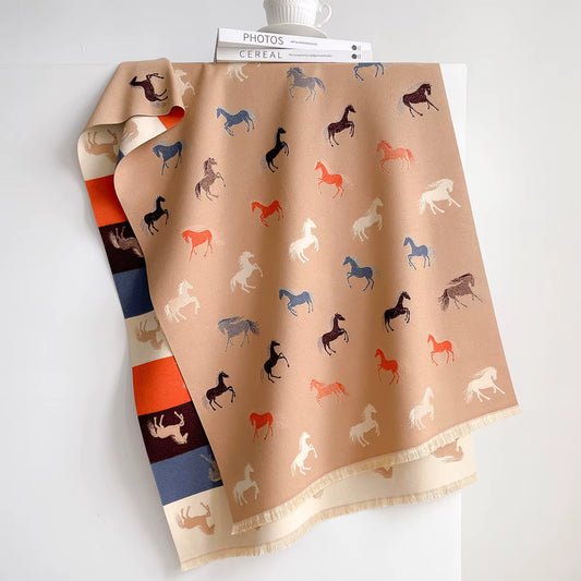 Sabine Pashmina Scarf Khaki