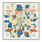 Omera Gray Silk Scarf / 90cm