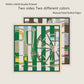 Wheel Stripes Green Double Print Scarf / 90cm