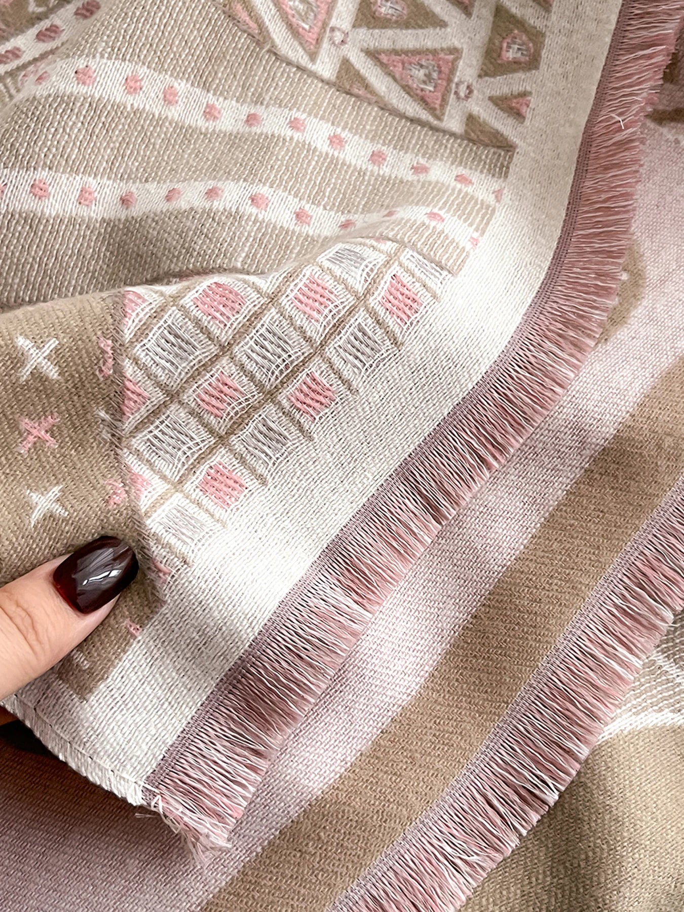 Edwige Pashmina Scarf Khaki