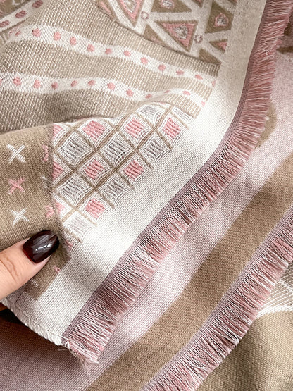 Edwige Pashmina Scarf Khaki