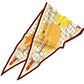Head Beige Silk Diamond Scarf