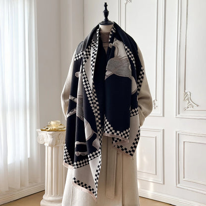 Piona Pashmina Scarf Black