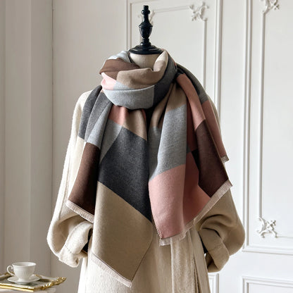 Cubo Pashmina Scarf Pink