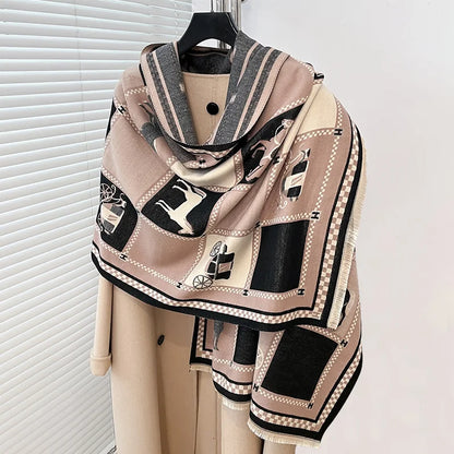 Lilou Pashmina Scarf Khaki