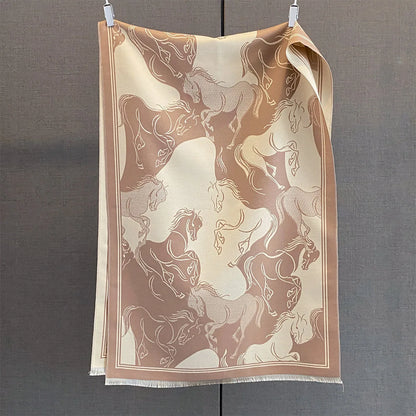 Aprilia Pashmina Scarf Khaki