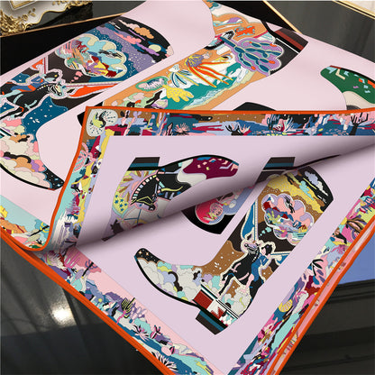 Boots Multicolor Double Print Scarf / 90cm