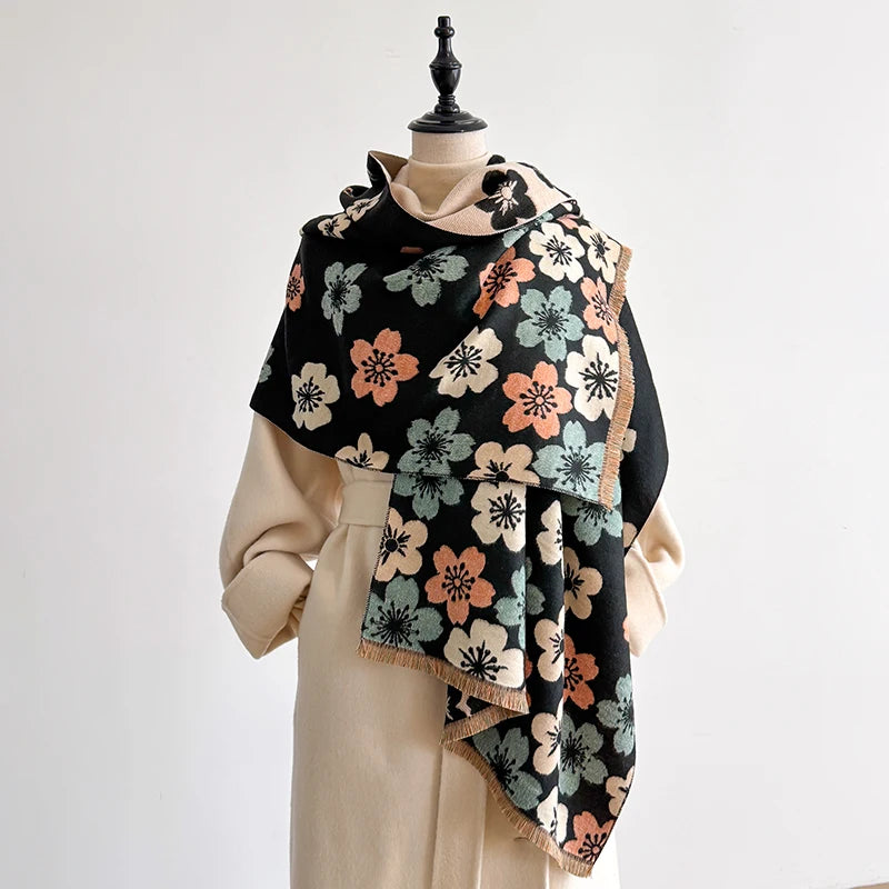 Crocetta Pashmina Scarf Black