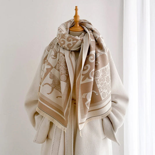 Laetitia Pashmina Scarf Khaki
