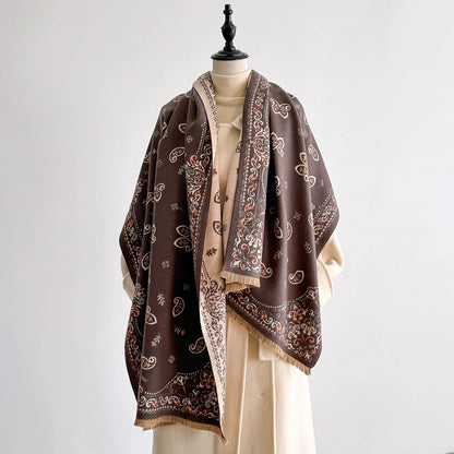 Susetta Pashmina Scarf Brown