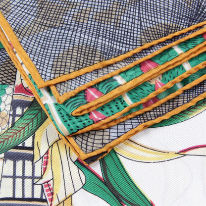 Zambezi Yellow Silk Scarf / 90cm