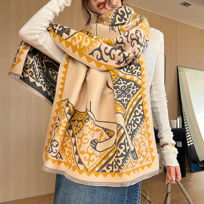 Trisola Pashmina Scarf Yellow