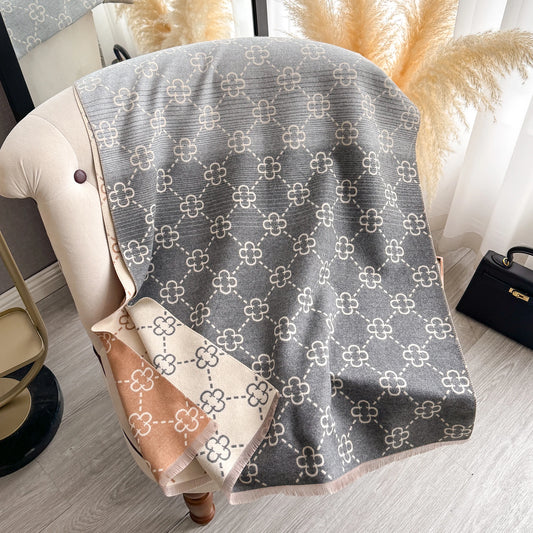 Arianna Pashmina Scarf Gray