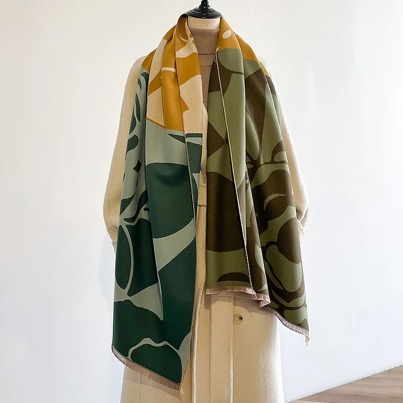 Rocchina Pashmina Scarf Green