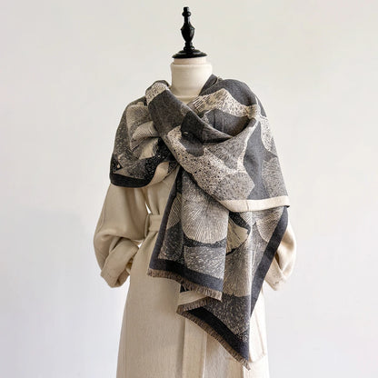 Mascia Pashmina Scarf Gray