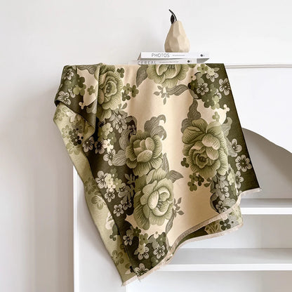 Bortola Pashmina Scarf Green