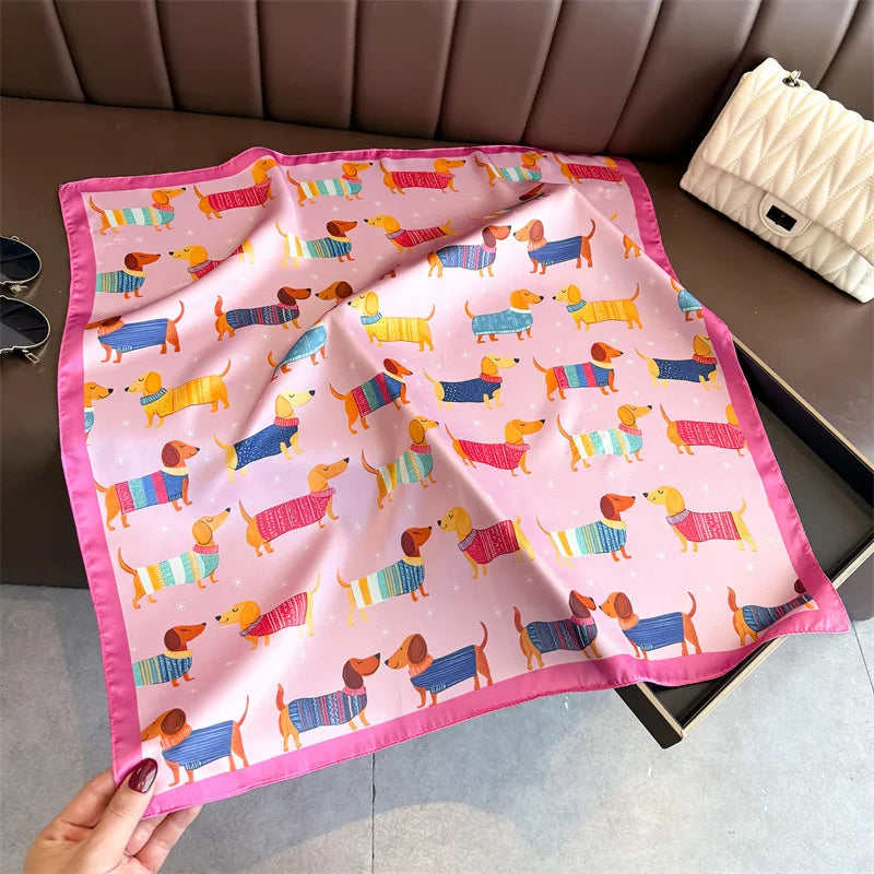 Dachshund Pink Scarf / 65cm
