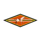 Maxine Orange Silk Diamond Scarf