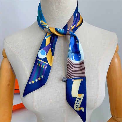 Sena Navy Twilly Skinny Scarf