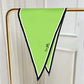 Carriage Green Silk Diamond Scarf