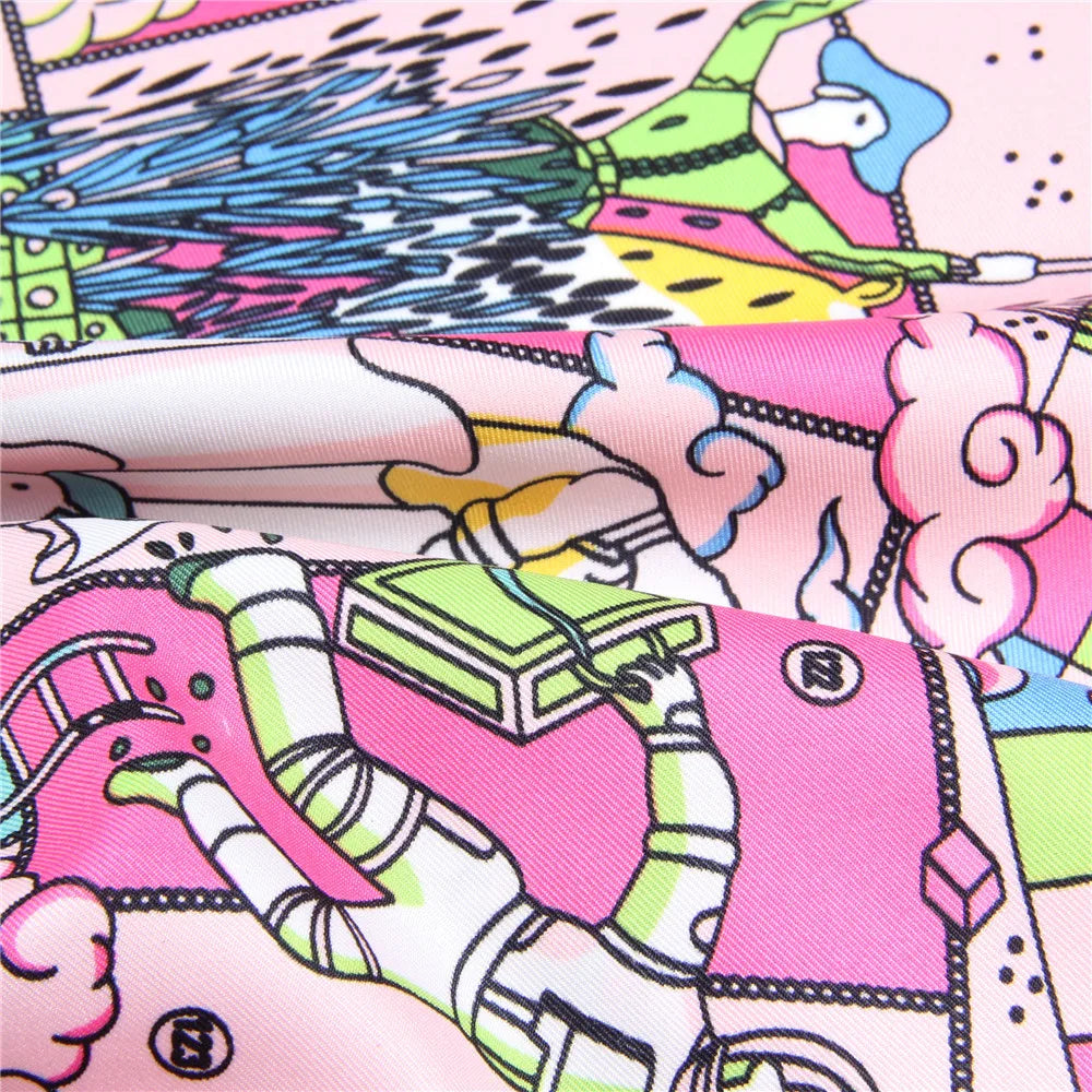 Hopi Rose Silk Scarf / 90cm