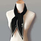 Carriage Black Silk Diamond Scarf
