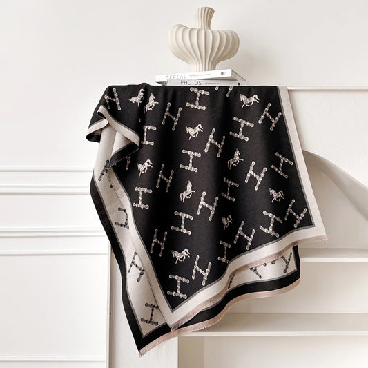 Vivienne Pashmina Scarf Black