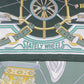 Horse Carriage Green Silk Scarf / 90cm