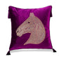 Beaded Horse Head Velvet Pillow Covers with Tassels