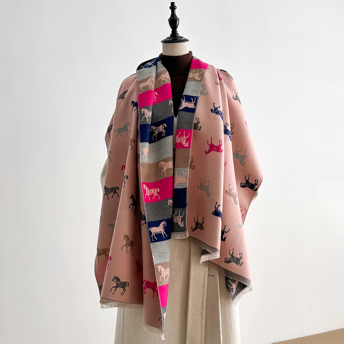 Manarola Pashmina Scarf Pink
