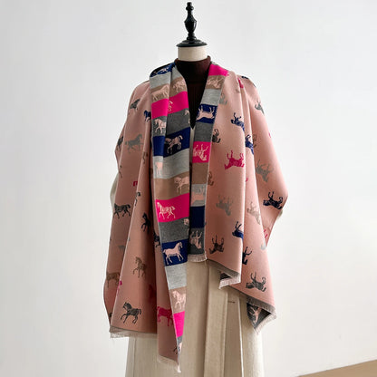Manarola Pashmina Scarf Pink