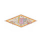 Four-Wheeled Carriage Khaki Silk Diamond Scarf