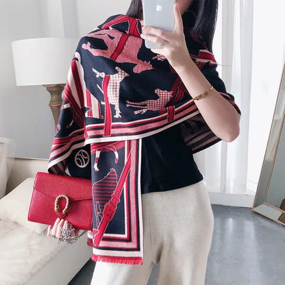 Apolline Pashmina Scarf Black