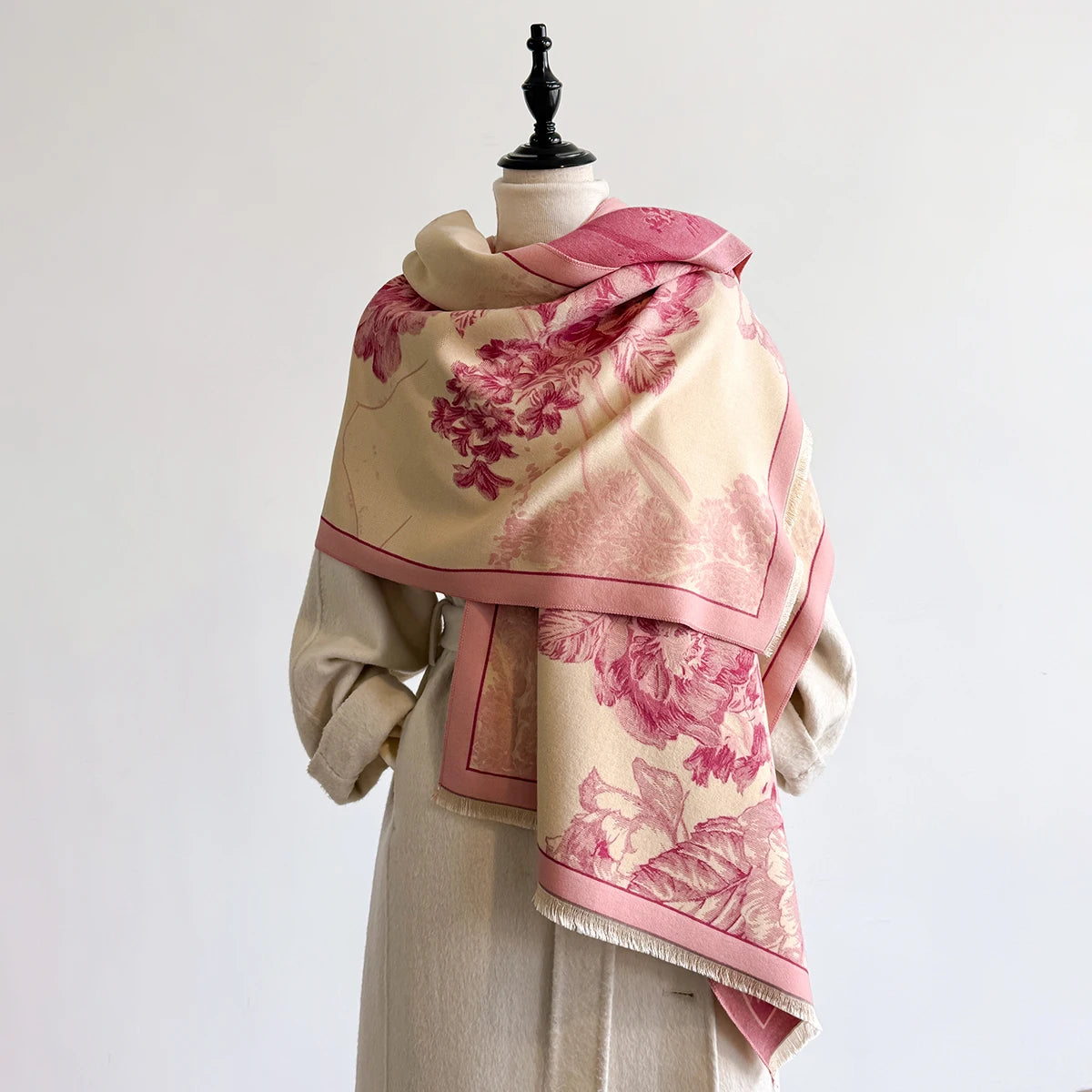 Claretta Pashmina Scarf Pink