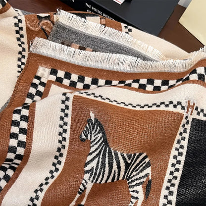 Lilou Pashmina Scarf Brown