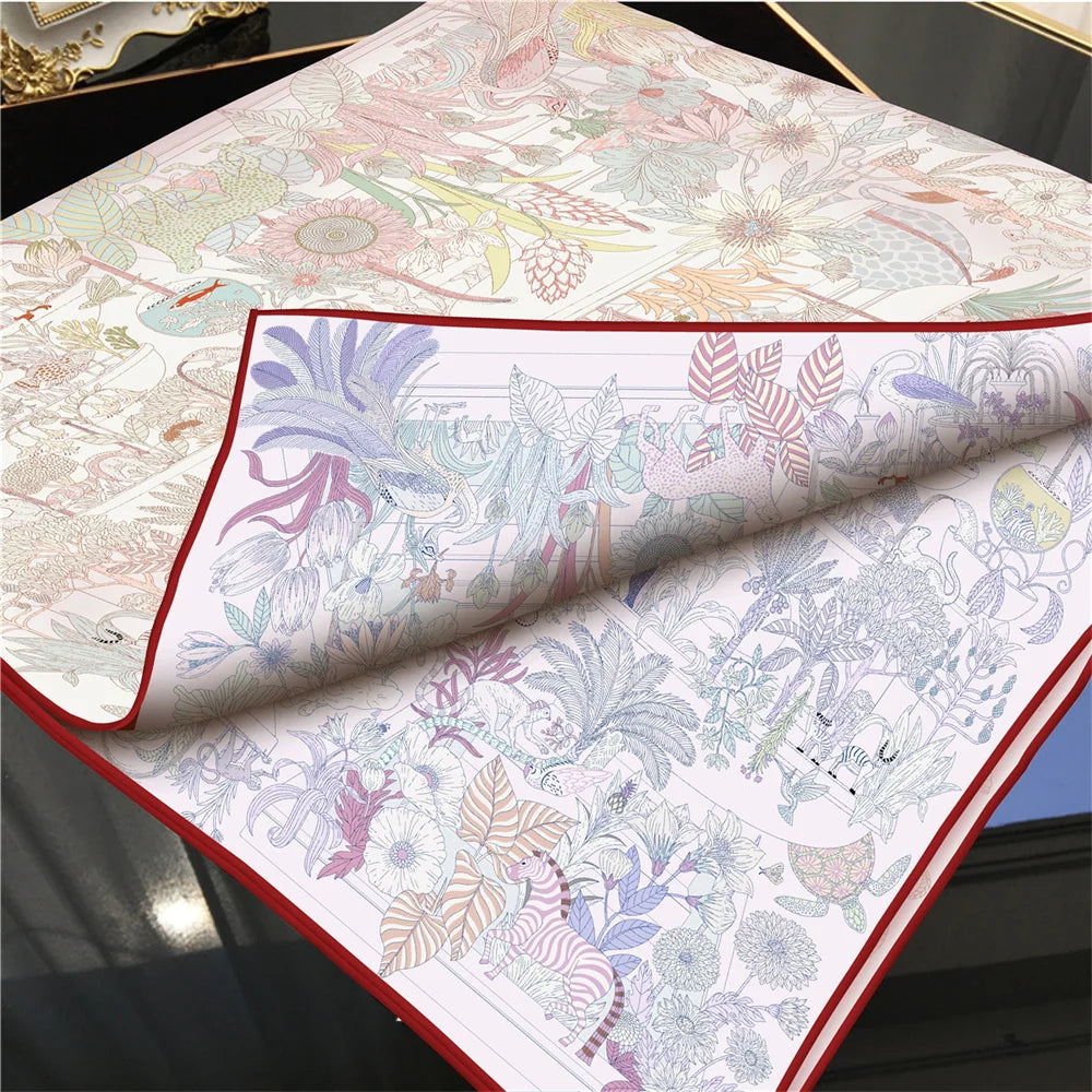 Cake Pan Purple Double Print Scarf / 90cm