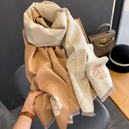Pupa Pashmina Scarf Khaki