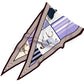 Adrina Purple Silk Diamond Scarf