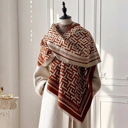 Grata Pashmina Scarf Brown