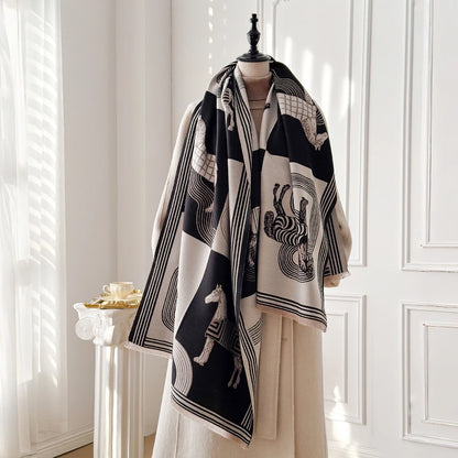 Belluno Pashmina Scarf Black