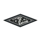 Horses Black Silk Diamond Scarf