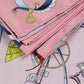 Carriage Pink Double Print Scarf / 90cm